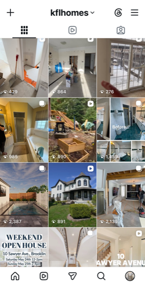 KFL Homes Instagram - Before and After Renovations